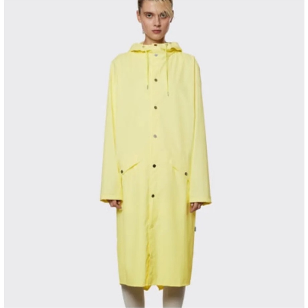 LAST ONE!! ♥️♥️♥️Rains Longer Jacket In Straw Size Large NWT Unisex